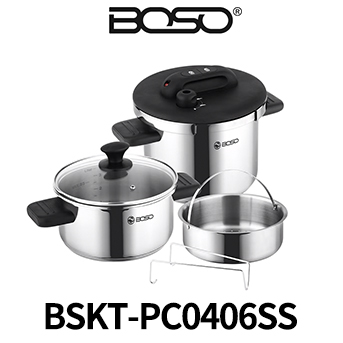 BOSO BSKT-PC0406SS One Touch 壓力快鍋