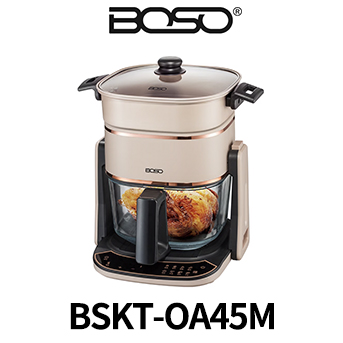 BOSO BSKT-OA45M 迷你廚房 全能料理玻璃翻轉氣炸鍋